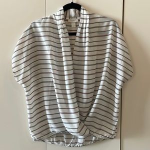 Loft wrap top blouse